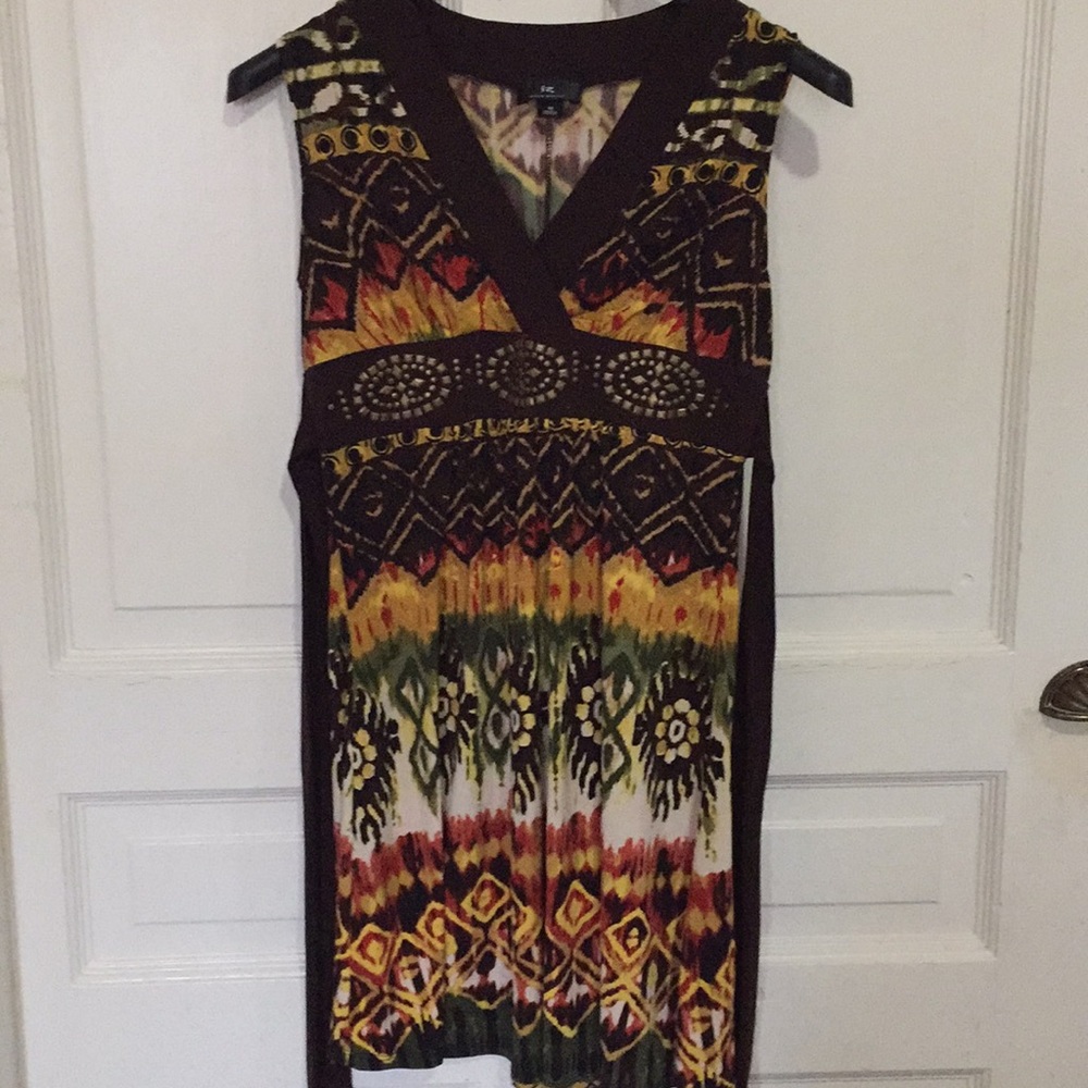 Women’s Tribal pattered Iz Byer Dress sz M
